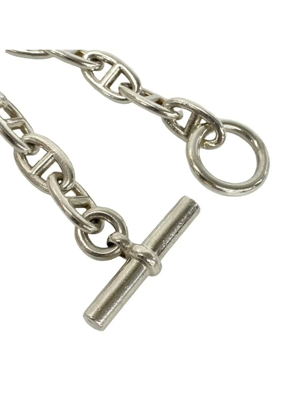 Hermes Chaine D'ancre GM Bracelet 925 Sterling Silver Accessory Sally